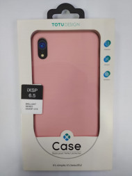 Накладка для i-Phone XS Max TOTU силикон розовый