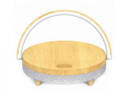Bluetooth колонка Xiaomi с беспроводной зарядкой Ezvalo Music Desk Lamp LYYD01 Wood pattern