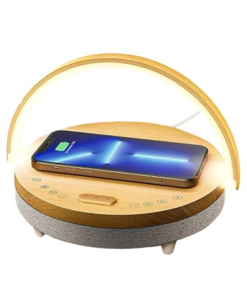  Bluetooth колонка с беспроводной зарядкой Ezvalo Music Desk Lamp LYYD01 Wood pattern