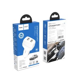 Автомобильное заряд. устр. Hoco Z36 2USB 2.1A белое