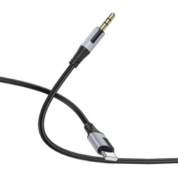 Кабель-переходник Borofone BL19 Type-C (папа) на AUX 3.5мм (папа) 1м черный