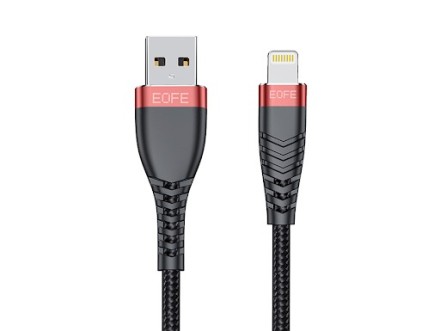  Usb Кабель-зарядка Lightning EOFE AL32 2.4A 2м черный
