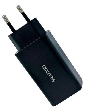  Сетевое зар. устр. Acenew A2365 1USB/2C 65W черное