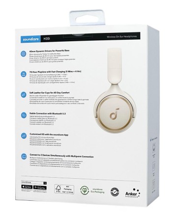  Стереонаушники Bluetooth полноразмерные Anker Soundcore A3012 белые