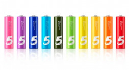 Алкалиновые батарейки Xiaomi AA LR6 (10шт) (NQD4000RT) разноцветные