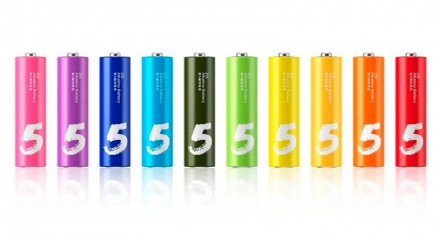 Алкалиновые батарейки Xiaomi AA LR6 (10шт) NQD4000RT разноцветные