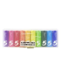 Батарейки алкалиновые ZMI Rainbow AA LR6 (10шт) NQD4000RT разноцветные