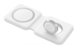 Беспроводное зарядное устройство MagSafe Duo Charger 2в1 (iPhone+Apple Watch) белое
