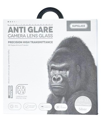  Защитное стекло для задней камеры Supglass SG-31 iPhone 17 Pro/17 Pro Max 3pcs серебристое