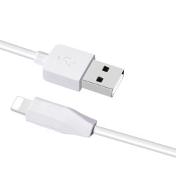 Usb Кабель-зарядка Lightning Hoco X1 Rapid 1м 2.1А силиконовый белый