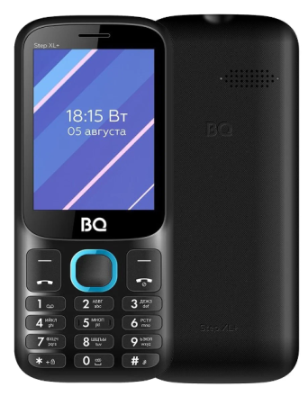  Мобильный телефон BQ 2820 Step XL+ черно-синий