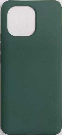 Накладка для Xiaomi Mi 11 Silicone cover без логотипа зеленая