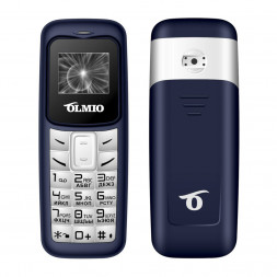 Мобильный телефон Olmio A02 0,66&quot;/280 mAh/MicroSD синий