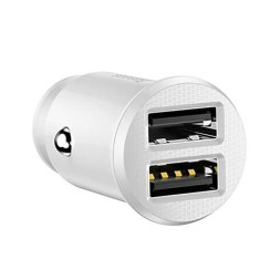 Автомобильное заряд. устр. Baseus Grain 2USB 3.1A CCALL-ML02 белое