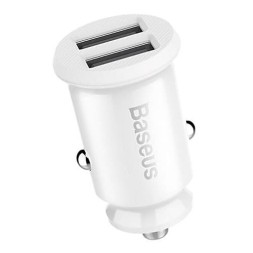 Автомобильное заряд. устр. Baseus Grain 2USB 3.1A CCALL-ML02 белое