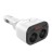  Автомобильное заряд. устр. Hoco Z28 2USB дисплей, белое