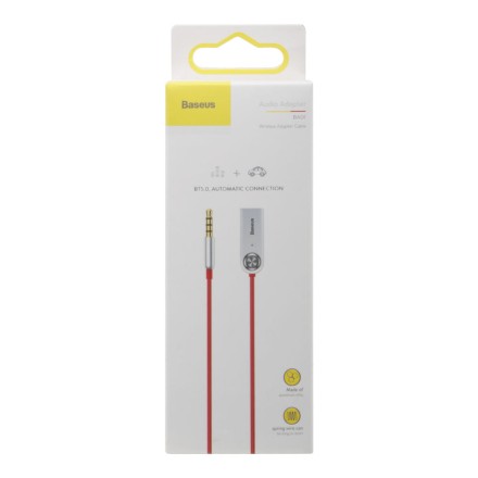  Адаптер Baseus AUX Car Wireless Receive BT5.0 (CABA01-09) красный