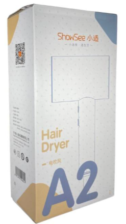  Фен для волос ShowSee Negative Ion Hair Dryer A2 черный