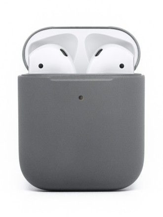  Силиконовый чехол для AirPods темно-серый
