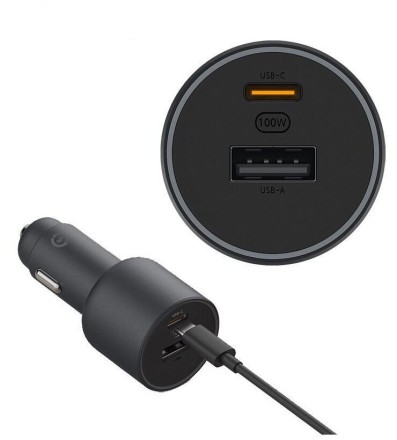  Автомобильное зар. устр. Xiaomi Xiaomi Mi Car Charger 100W 1USB/1USB-C BHR4460CN/CC07ZM черное