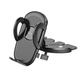 Держатель в автомобиль в CD SLOT Hoco H11 с зажимом черный