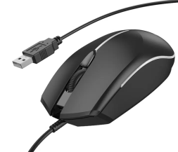 Мышь проводная Borofone BG10 черная