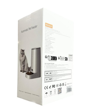  Умная кормушка для животных Rojeco 4L Automatic Pet Feeder WIFI Version Single Bowl (белая)