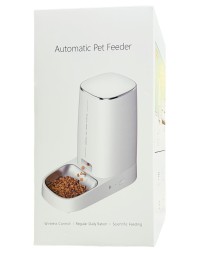 Умная кормушка для животных Rojeco 4L Automatic Pet Feeder WIFI Version Single Bowl (белая)
