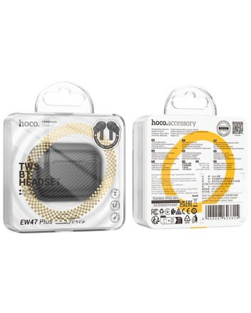  Беспроводные наушники TWS Hoco EW47 Plus BT5.3/40mAh (350mAh)/7ч черные
