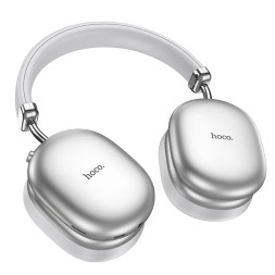 Стереонаушники Bluetooth полноразмерные Hoco W35 Max ANC BT5.3/45ч серебристые