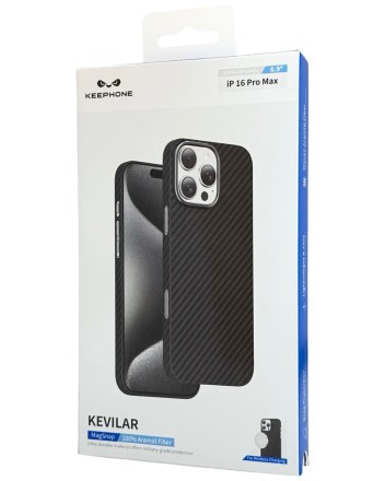  Накладка для i-Phone 16 Pro Max Keephone Kevilar MagSnap черный