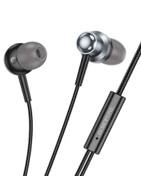 Стереонаушники Borofone BM87 с микрофоном 1.2м серые