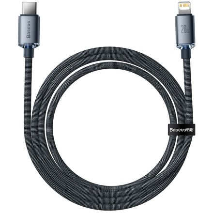  Кабель-зарядка Type-C на Lightning Baseus Crystal Shine Series 1.2м (CAJY000201) 20W черный