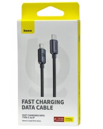 Кабель-зарядка Type-C на Lightning Baseus Crystal Shine Series 1.2м (CAJY000201) 20W черный