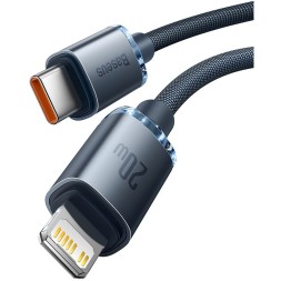 Кабель-зарядка Type-C на Lightning Baseus Crystal Shine Series 1.2м (CAJY000201) 20W черный