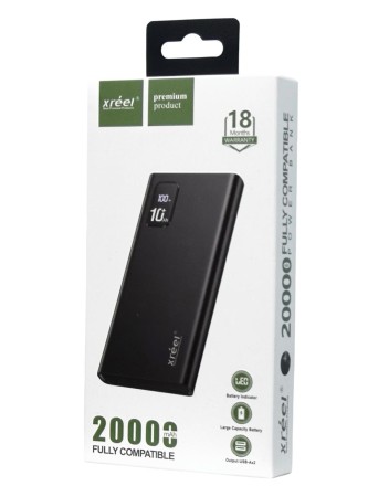  Powerbank Xreel 20000mAh 2USB/1USB-C/Micro белый