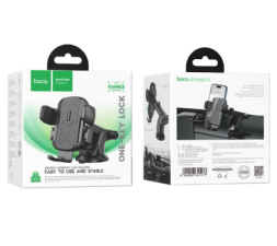 Держатель в автомобиль на торпеду Hoco H65 с зажимом чёрный