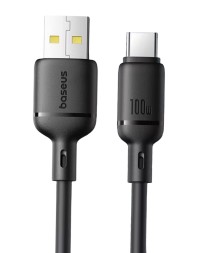 Usb Кабель-зарядка TYPE-C Baseus Silky Series 100W 1м P10377703113-00 черный 