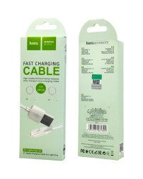 Usb Кабель-зарядка Lightning Hoco X1 Rapid 1м 2.4А силиконовый белый (2шт. в упаковке)