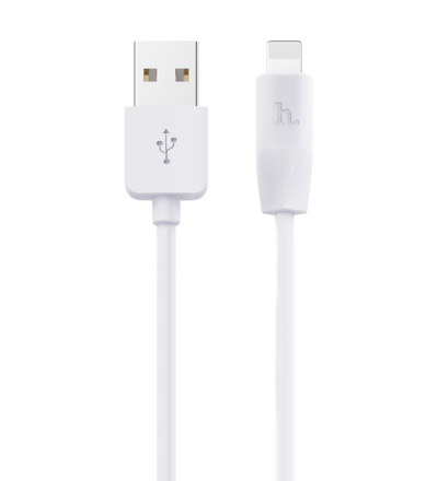 Usb Кабель-зарядка Lightning Hoco X1 Rapid 1м 2.4А силиконовый белый (2шт. в упаковке)