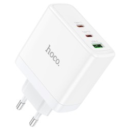 Сетевое зар. устр. Hoco N30 GaN 1USB/2USB-С 65W белое