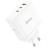  Сетевое зар. устр. Hoco N30 GaN 1USB/2USB-С 65W белое