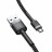  Usb Кабель-зарядка Micro Baseus Cafule 3м (CAMKLF-HG1) серебристо-черный