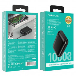 Powerbank Borofone BJ1 10000mAh 2USB+Micro+Type-C черный