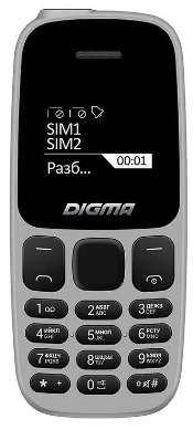  Мобильный телефон Digma Linx A106 32Mb 2Sim LT1065PM серый