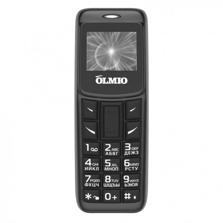 Мобильный телефон Olmio A02 0,66&quot;/280 mAh/MicroSD черный