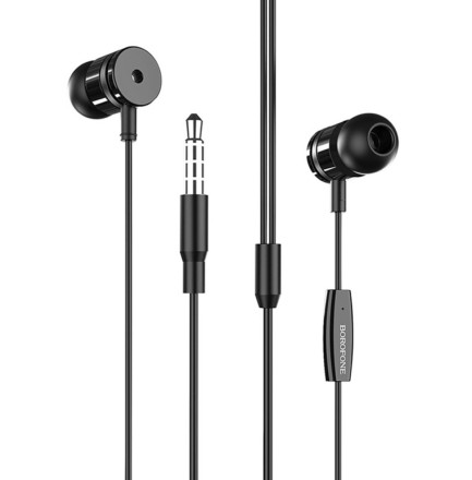  Наушники с микрофоном Borofone BM31 Mysterious 1.2м черные