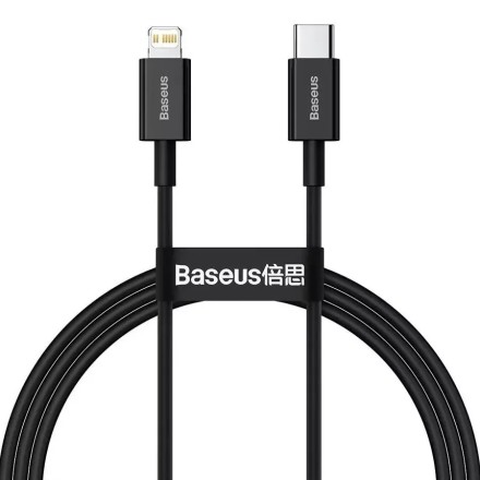  Кабель-зарядка Type-C на Lightning Baseus Superior 1м (CATLYS-A01) 20W черный