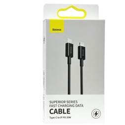 Кабель-зарядка Type-C на Lightning Baseus Superior 1м (CATLYS-A01) 20W черный