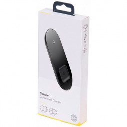 Беспроводное зарядное устройство Baseus Simple 2in1 для Phone+Watch WXJK-01 черный